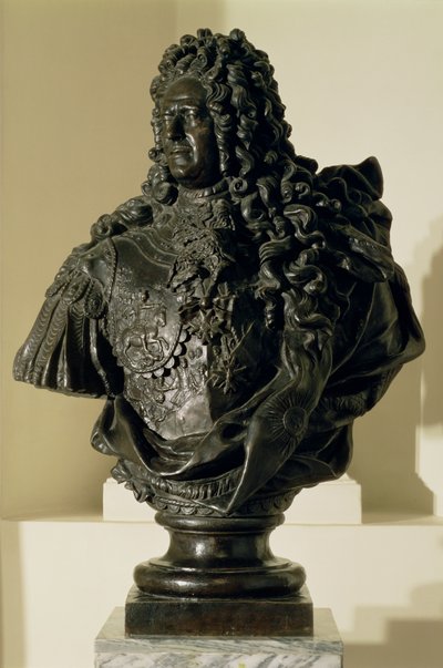 Portrait bust of Aleksandr Danilovich Menshikov (1673-1729) 1716-7 by Bartolomeo Carlo, conte Rastrelli